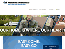 Tablet Screenshot of americanrelocationservices.com